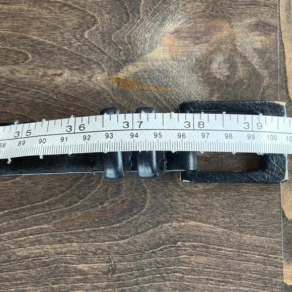 Nine West| Black Leather  Belt - Picture 6 of 6